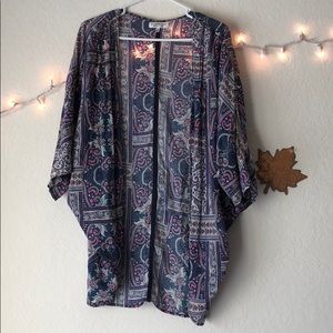 Cotton on Blue paisley cover up (shawl)